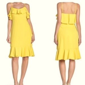 Trina Turk mosey dress size 0 NWT yellow butter